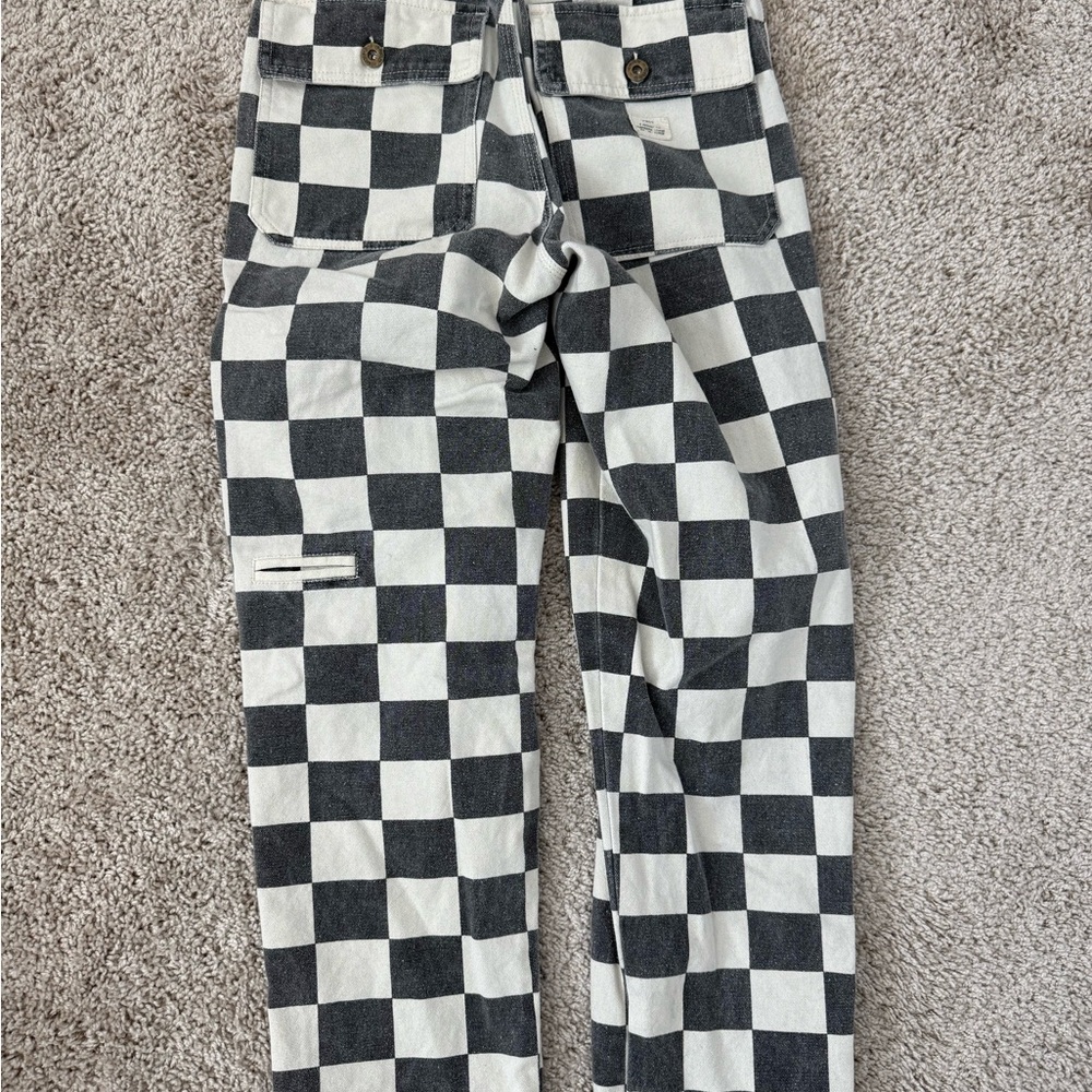 P&Co Women’s black checkered 304 fatigue pants - size 6 uk / 0 us - Picture 3 of 6
